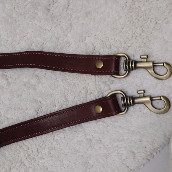 Brown Leather Shoulder Strap Adjustable 40 1/2"-46" L x 1" W #135-44 - Picture 8 of 16